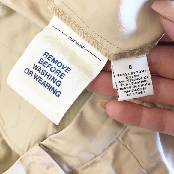 Old Navy Stretch Khaki Tan Pencil Style Skirt - Picture 9 of 10